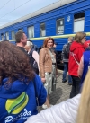 В Луцькому районі зустріли евакуаційний потяг із Донеччини
