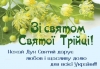 Віримо, що любов Бога Отця, благодать Господа Ісуса Христа і єдність у Святому Дусі повсякчас із нашим народом! Щиро вітаю з Днем Святої Трійці!